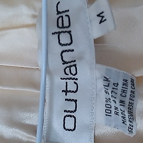 A 100% WOMEN'S LONG LOOSEN SILK PANTS SZ MEDIUM NWT OUTLANDER - Picture 4 of 6